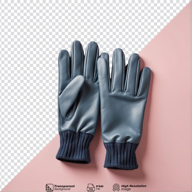 PSD winter gloves isolated on transparent background