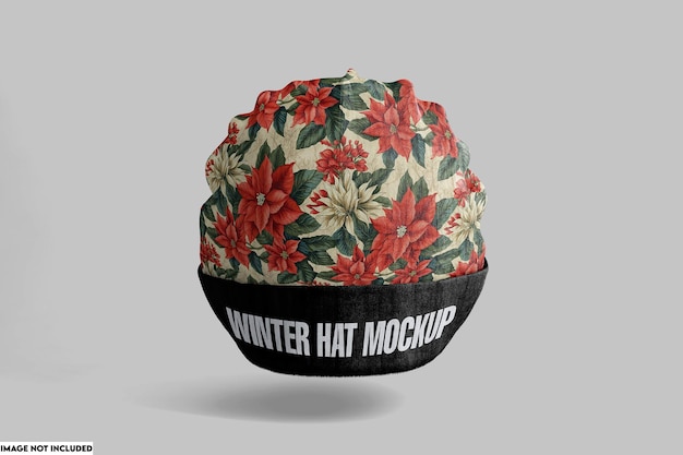 PSD winter hat mockup