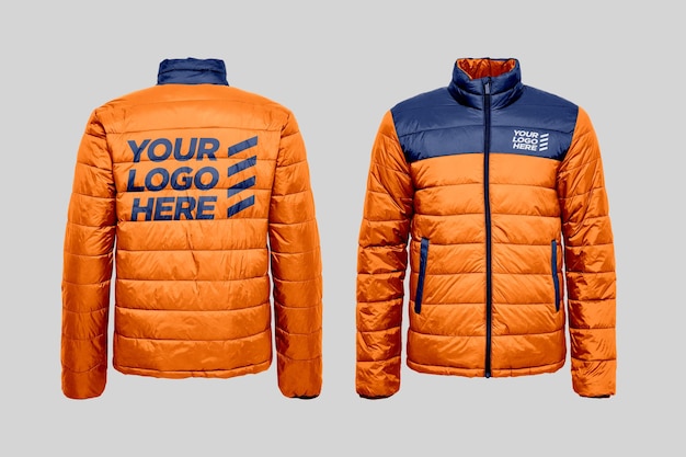 Winter jacket mockup