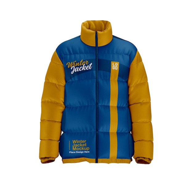 Winter jacket mockup