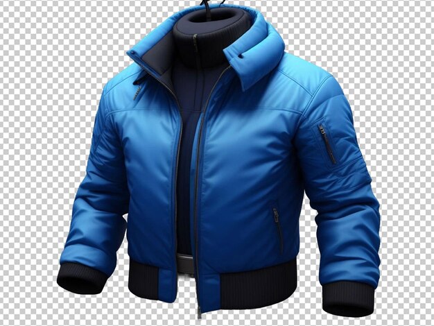 Winter jackets and shoes with 3d illustration