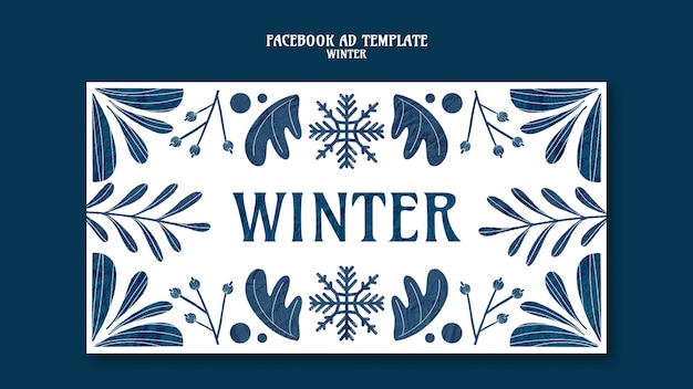Winter sale template design