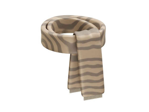 winter scarf icon 3d render