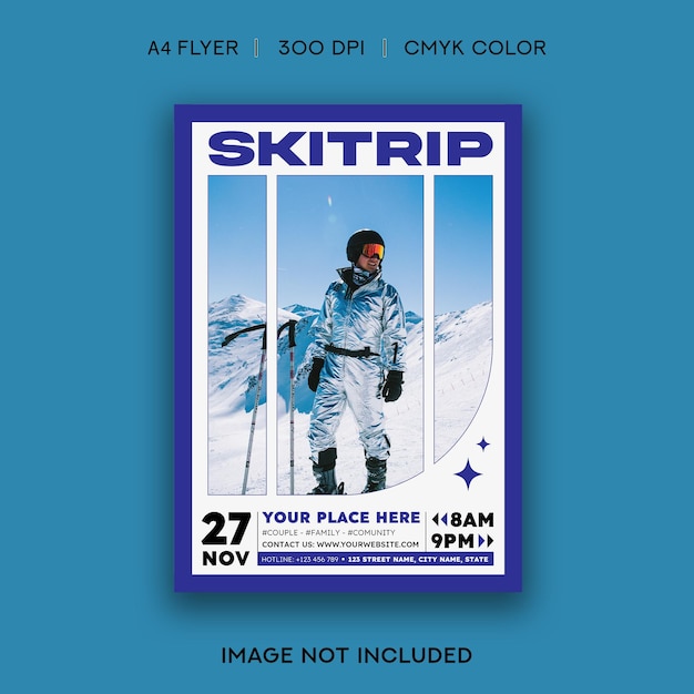 PSD winter ski trip flyer