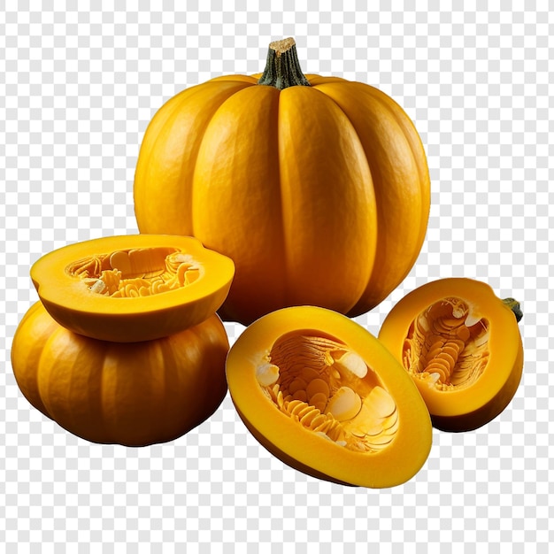 PSD winter squash isolated on transparent background