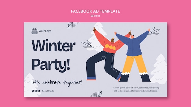 PSD winter template design