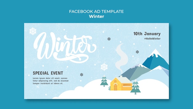 PSD winter template design