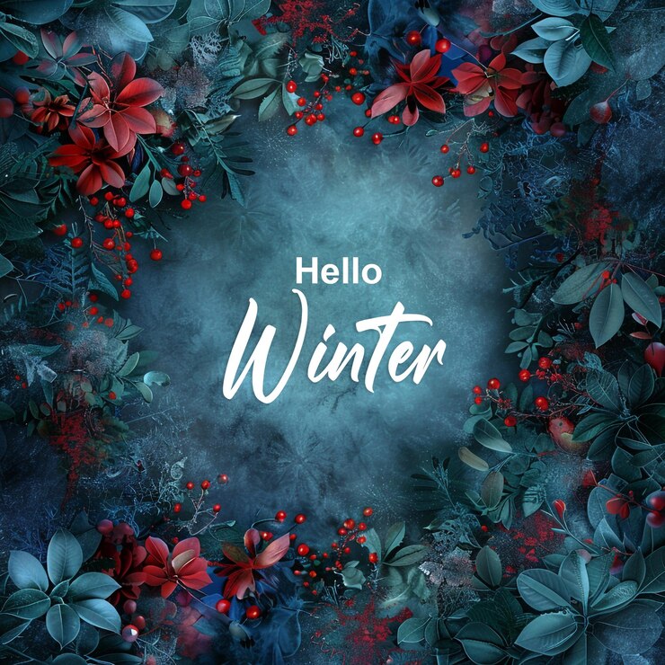 PSD winter theme design concept for social media