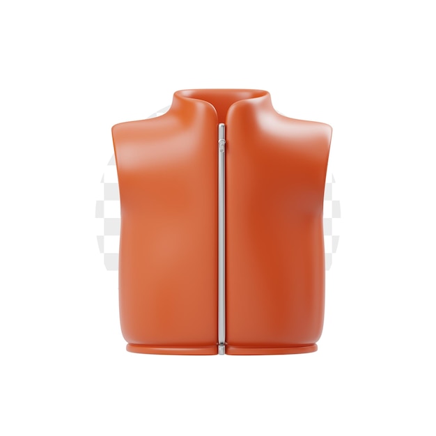 Winter Vest 3D Illustration