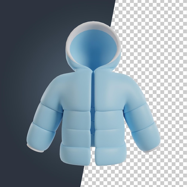 Winterseizoen 3d render clipart