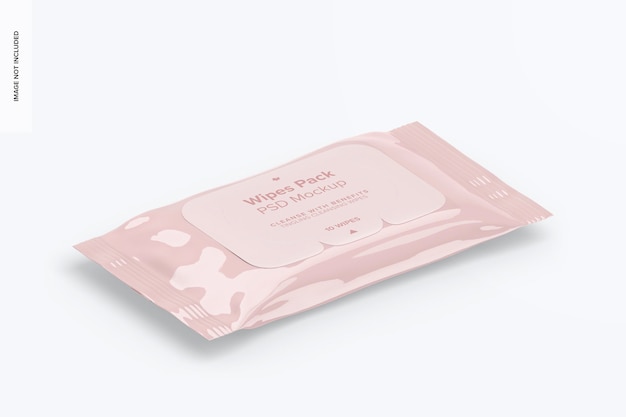 Wipes Pack Mockup Rigth View