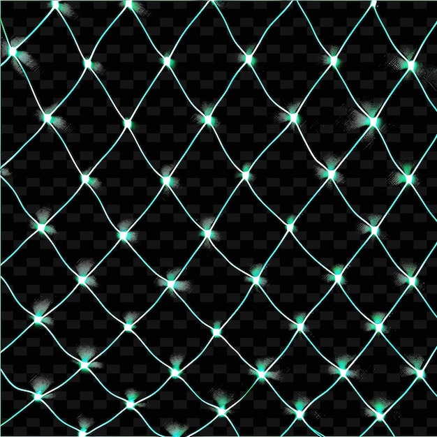PSD a wire mesh with a cross stitched in green
