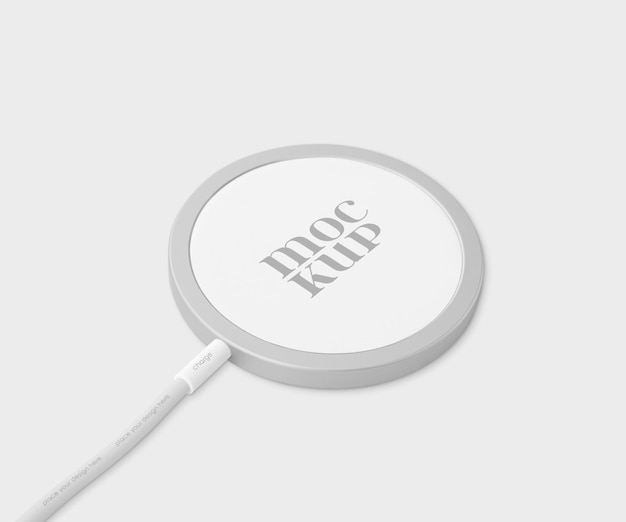 PSD wireless charger mockup psd template