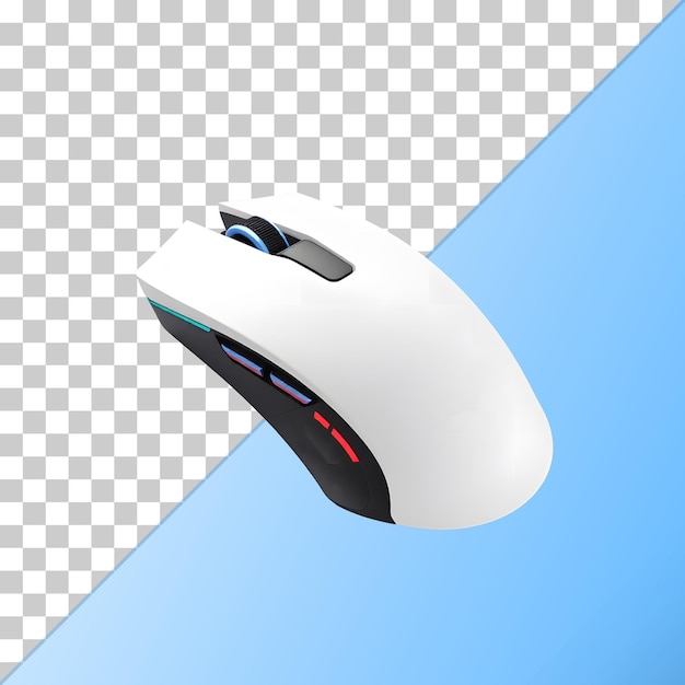 wireless computer gaming mouse 3d render with ultra layer