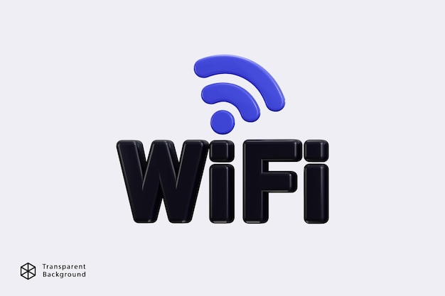 wireless connection icon 3d render