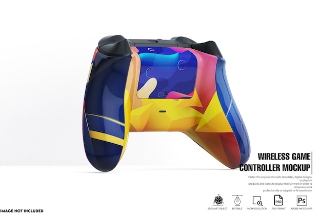 PSD wireless game controller mockup