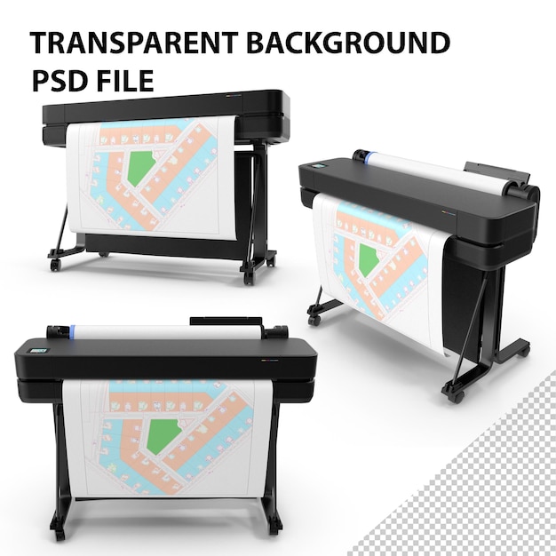 PSD wireless plotter printer png