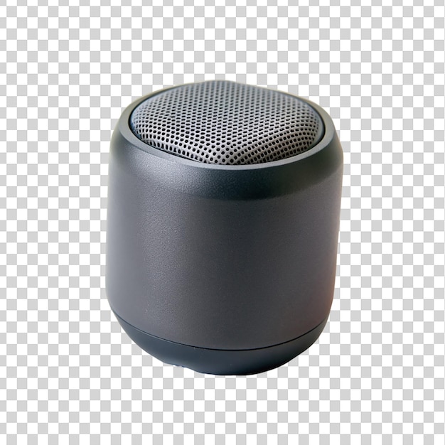 Wireless portable speaker isolated on transparent background audio speaker