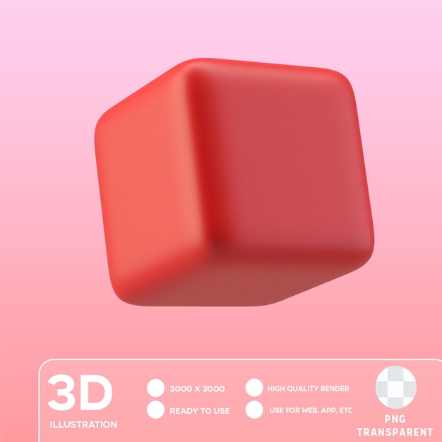 Wirtualna Ilustracja 3d Psd Box