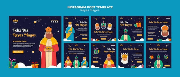 PSD i post di instagram per celebrare i saggi