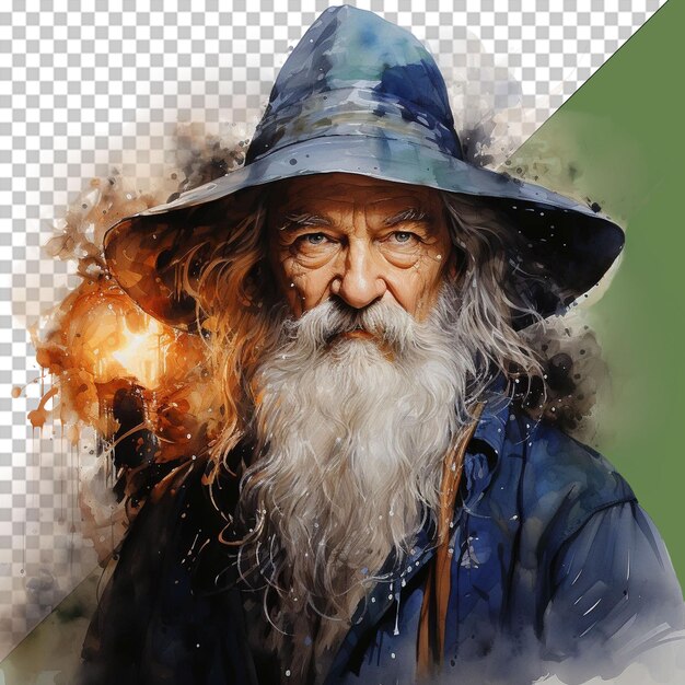 PSD wiseman png-illustratie