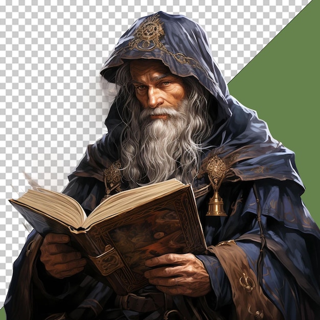 PSD wiseman png illustratie.