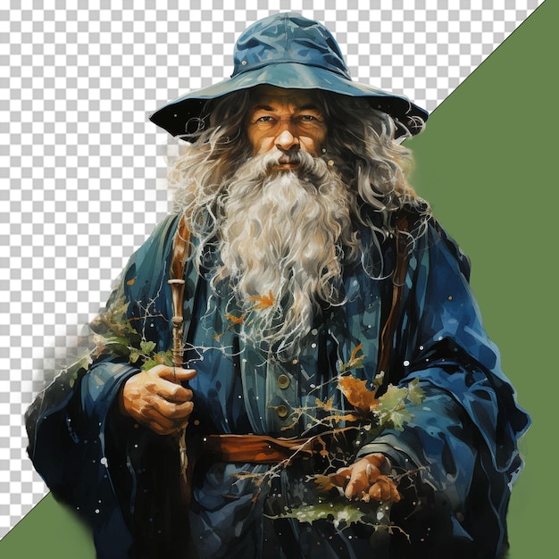 PSD wiseman png illustration