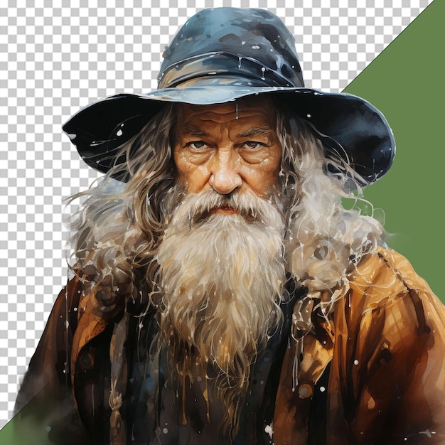 PSD wiseman png illustration