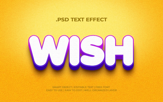 wish editable text effects