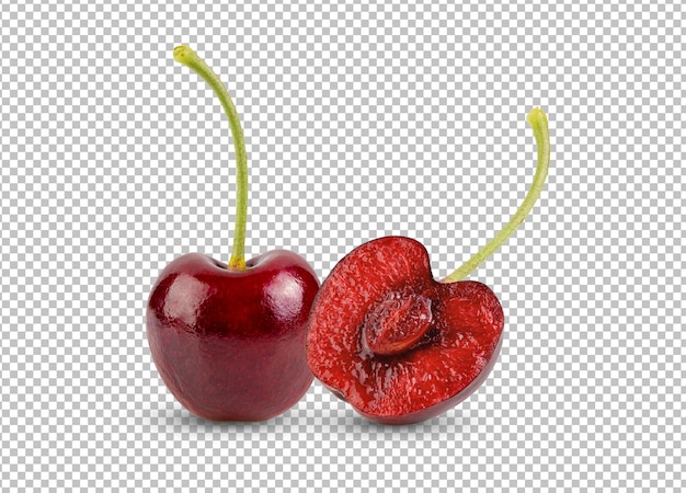 Wiśnia izolowana na warstwie alfa