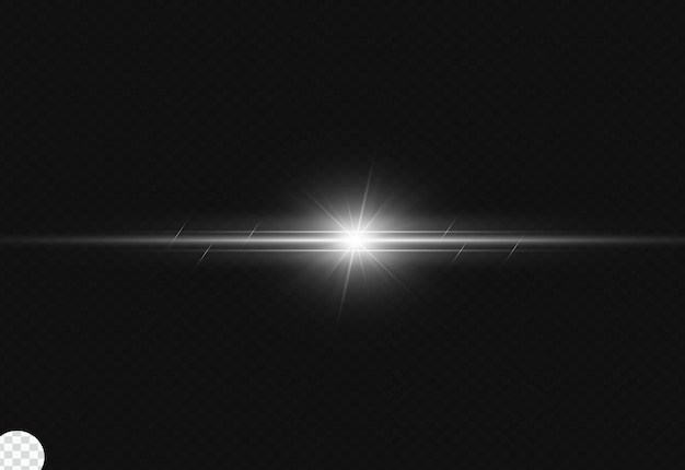 PSD wit gloeiend lensflare-licht