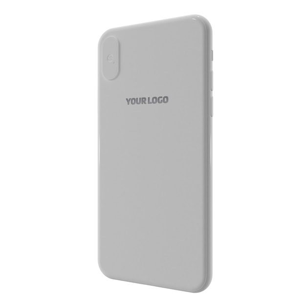 Wit mobiel mockup
