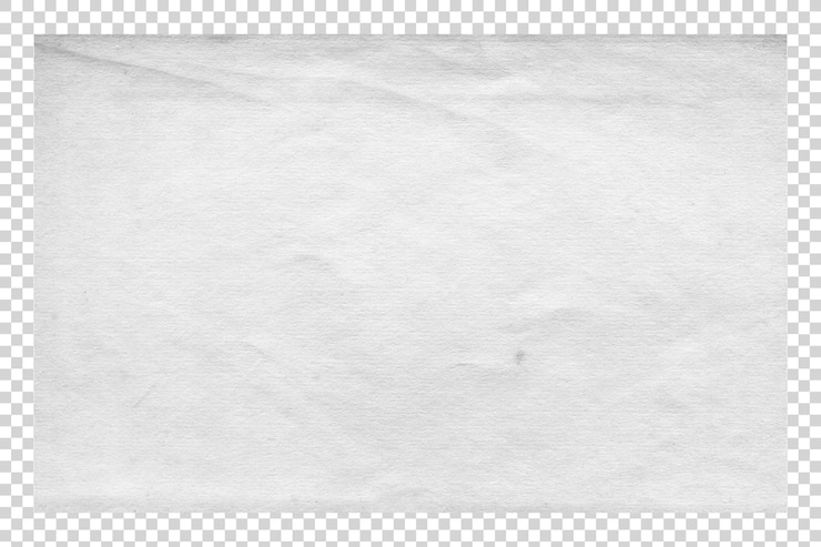 PSD wit papier op een doorzichtige achtergrond