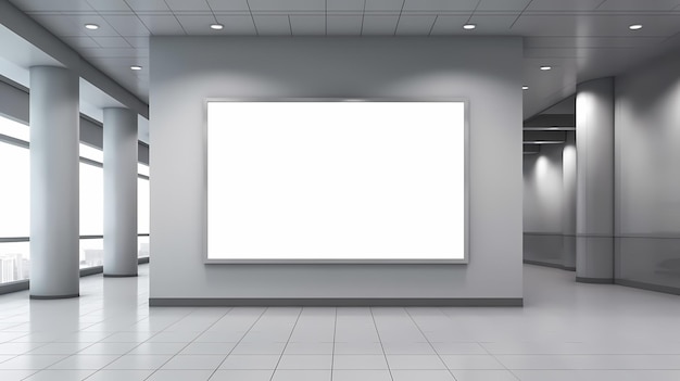 wit reclamebordstraat reclamebord mockup