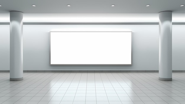 wit reclamebordstraat reclamebord mockup