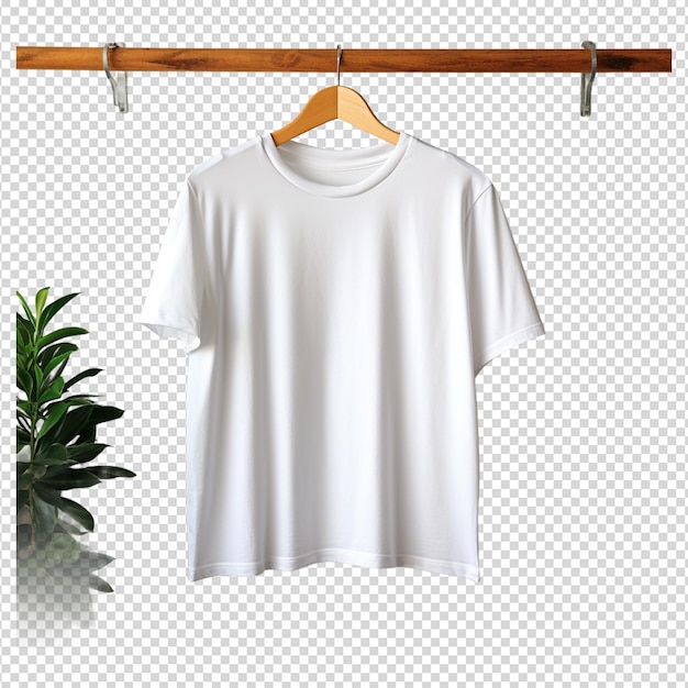 PSD wit t-shirt mockup geïsoleerd op wit