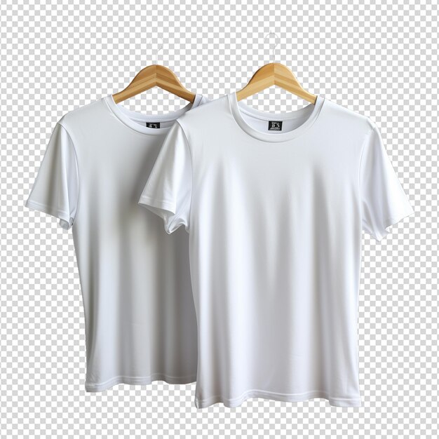 PSD wit t-shirt mockup geïsoleerd op wit