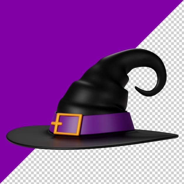 Witch hat isolated 3d render