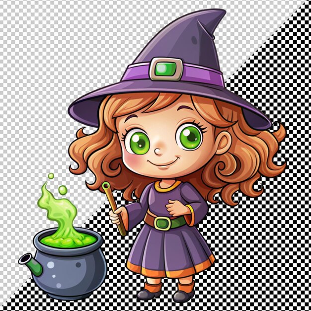 PSD witch with potion