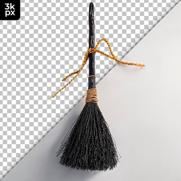 PSD witchs broom isolated on transparent background