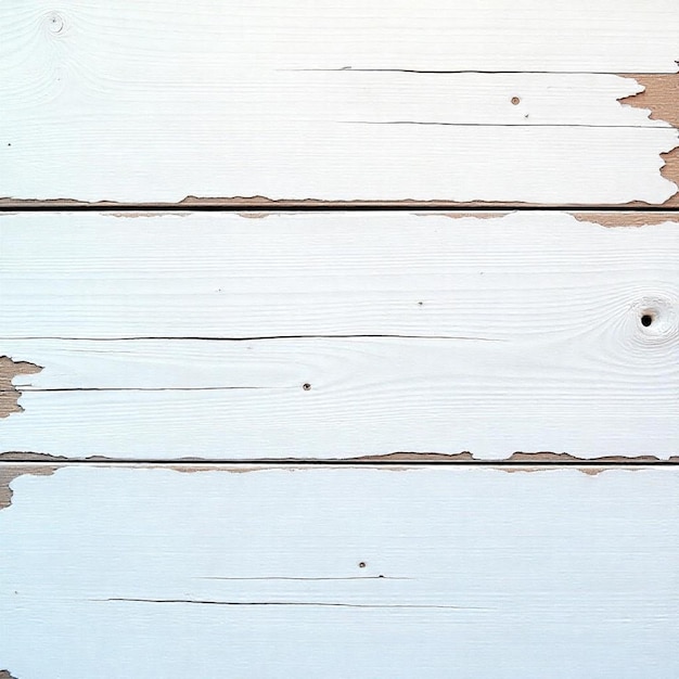 Witgekalkte houten plank geïsoleerd op doorzichtige witte PNG-achtergrond