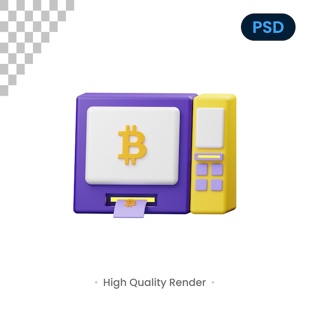 Withdraw 3D Render Illustration Premium Psd