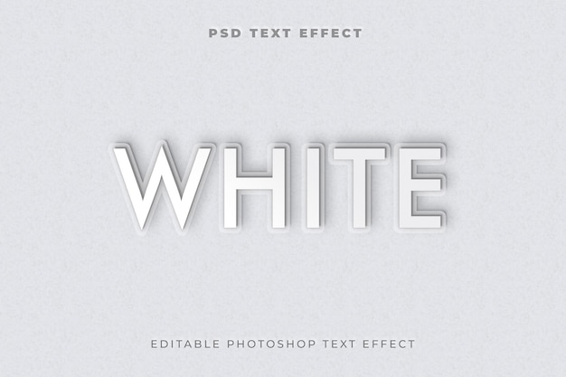 witte 3D-tekststijleffectsjabloon
