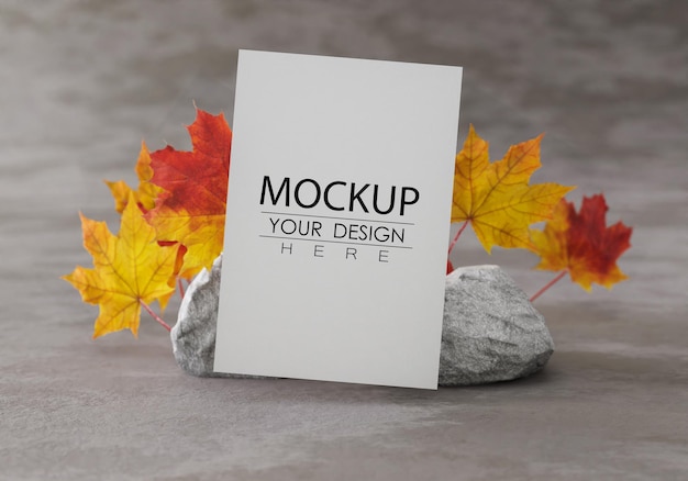 Witte ansichtkaart psd mockup