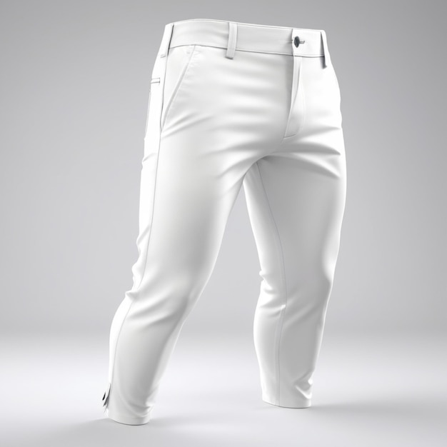 Witte broek PSD op een witte achtergrond