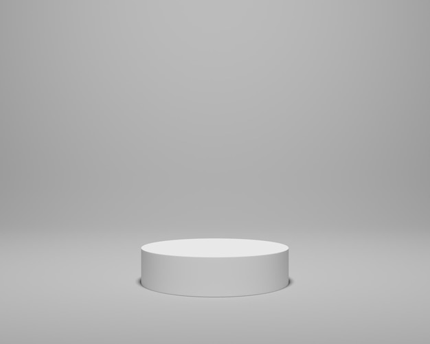 Witte cilinder podium voor productvertoning
