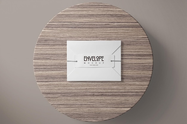 Witte envelop mockup-sjabloon