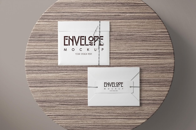 Witte envelop mockup-sjabloon