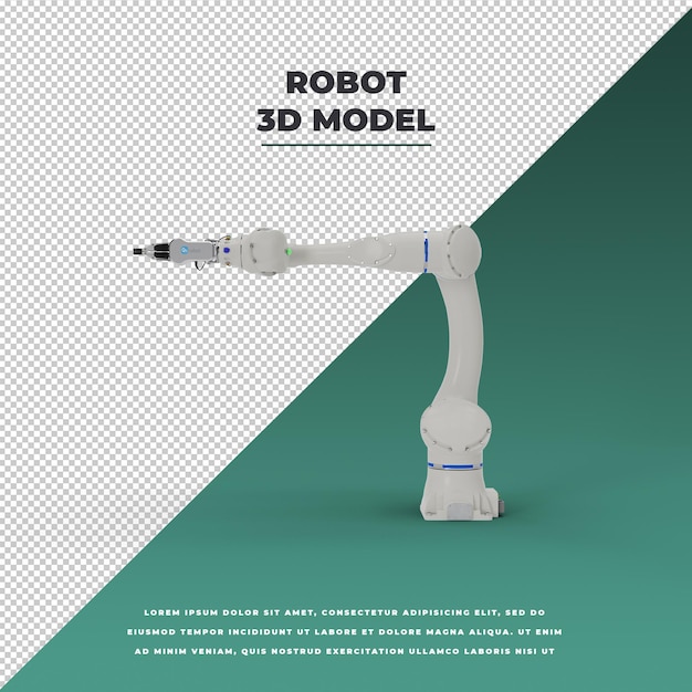 PSD witte fabrieksrobotarm