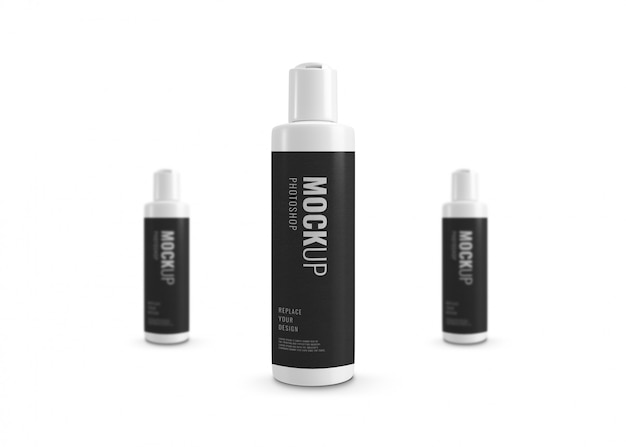 Witte fles mockup